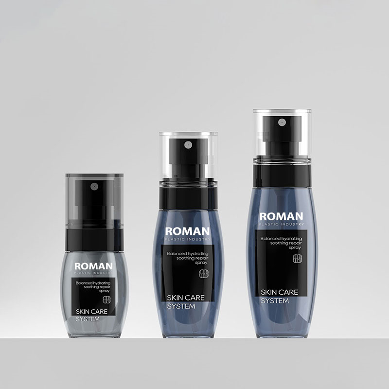 40 ml 60ml 80ml Black Sunspreen Mist Bottle Body Body Perfumer Sprayer recipiente de plástico Bottación de bomba de polvo