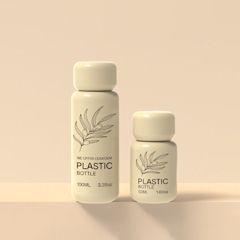 50ml 100ml 120ml 150ml 200ml Sub botella cosmética de plástico para mascotas para desinfectante de protección solar