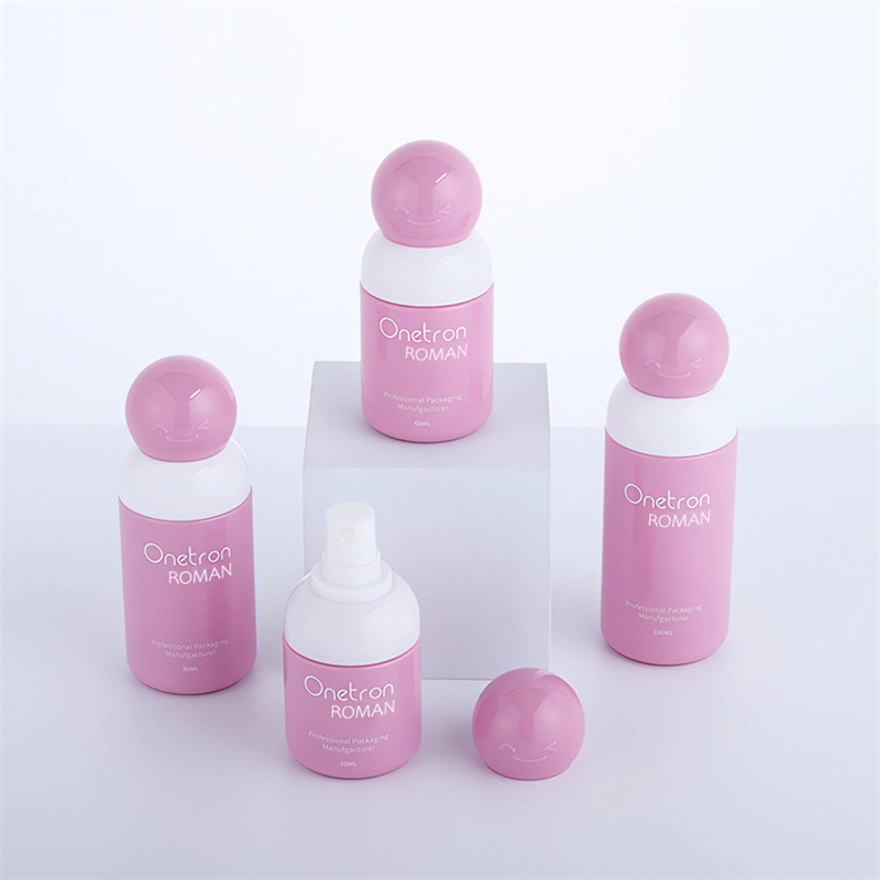 60 ml de 80 ml de 100 ml de botella de spray de alcohol para niños 50 ml de mascota de plástico mini botella de plástico reciclada de botellas de plástico recicladas
