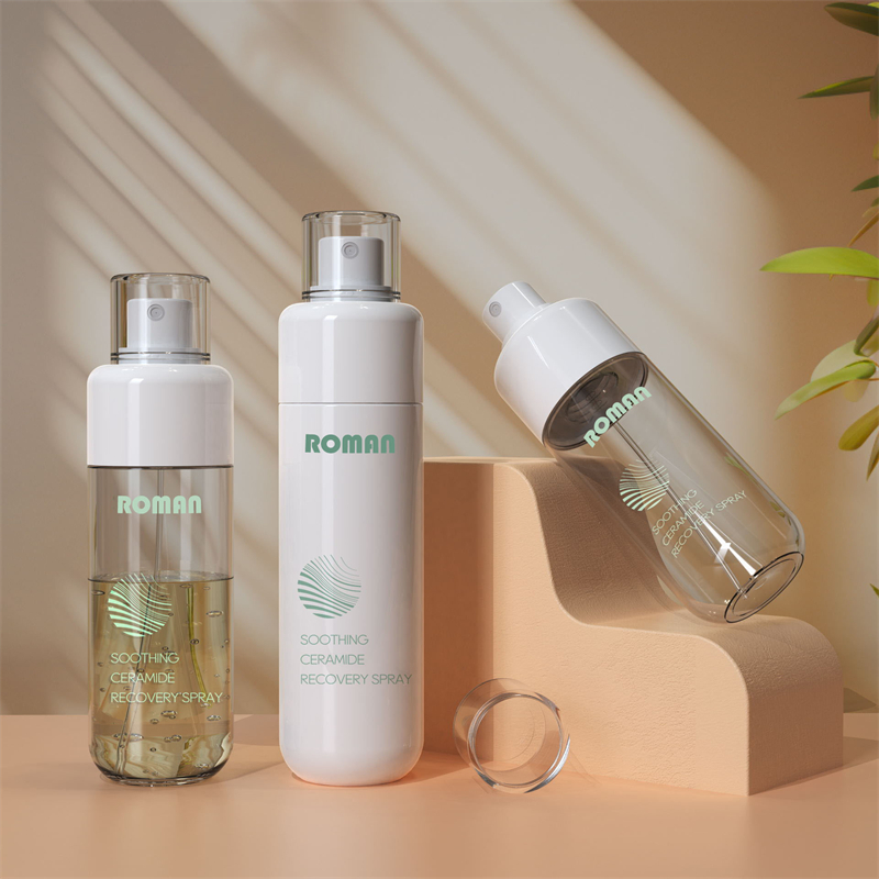 80ml 100ml 120ml 150 ml de cilindro vacío Botella de plástico de plástico para el cabello y el cuidado de la piel con bomba