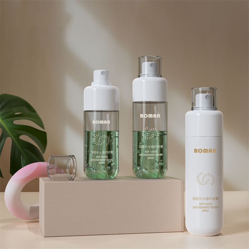 80ml 100ml 120ml 150 ml de cilindro vacío Botella de plástico de plástico para el cabello y el cuidado de la piel con bomba
