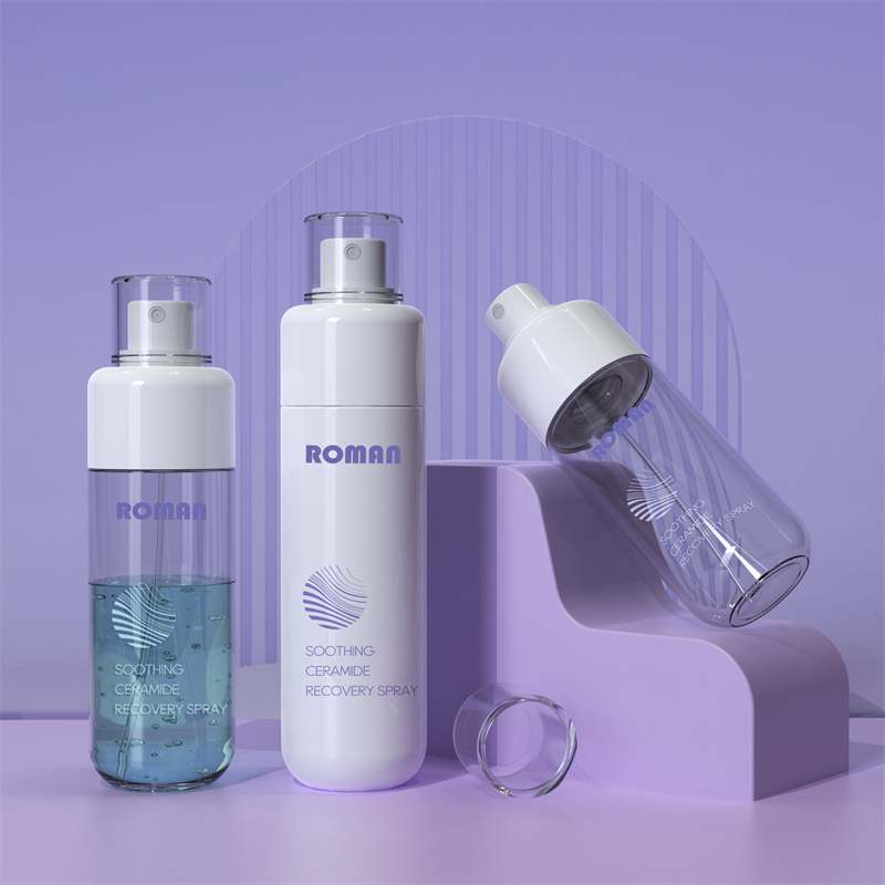 80ml 100ml 120ml 150 ml de cilindro vacío Botella de plástico de plástico para el cabello y el cuidado de la piel con bomba